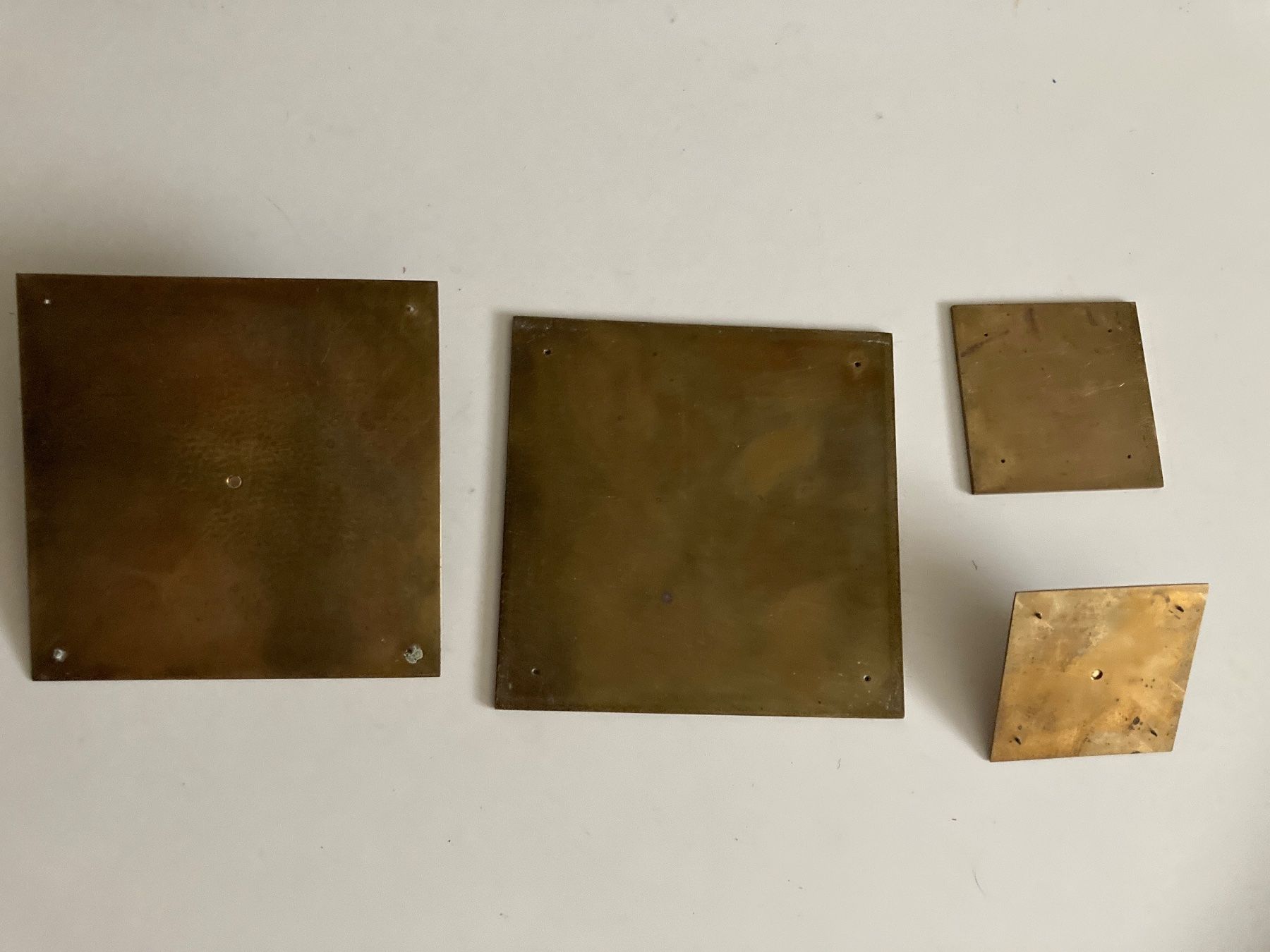 Tous les outils: 2 alte, quadratische Messing - Messplatten – D'occasion à Zürich par Chaeffeler 3
