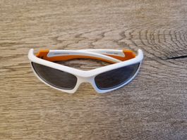 Sonnenbrille Alpina Flexxy Teen Weiss/Orange gut erhalten
