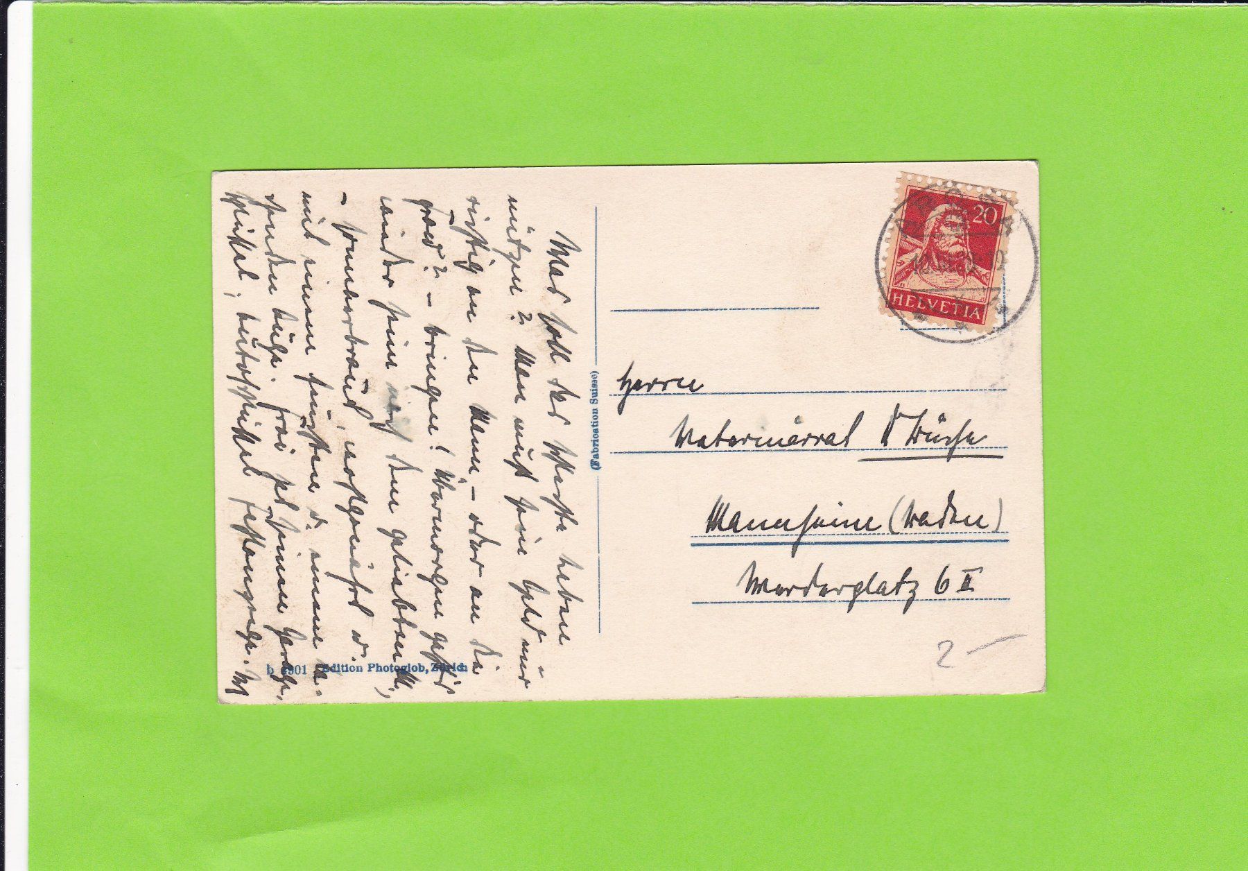 Cartoline postali: Arosa. Panorama von der Hörnlihütte – Usato da St. Peterzell venduto da neckertal 1