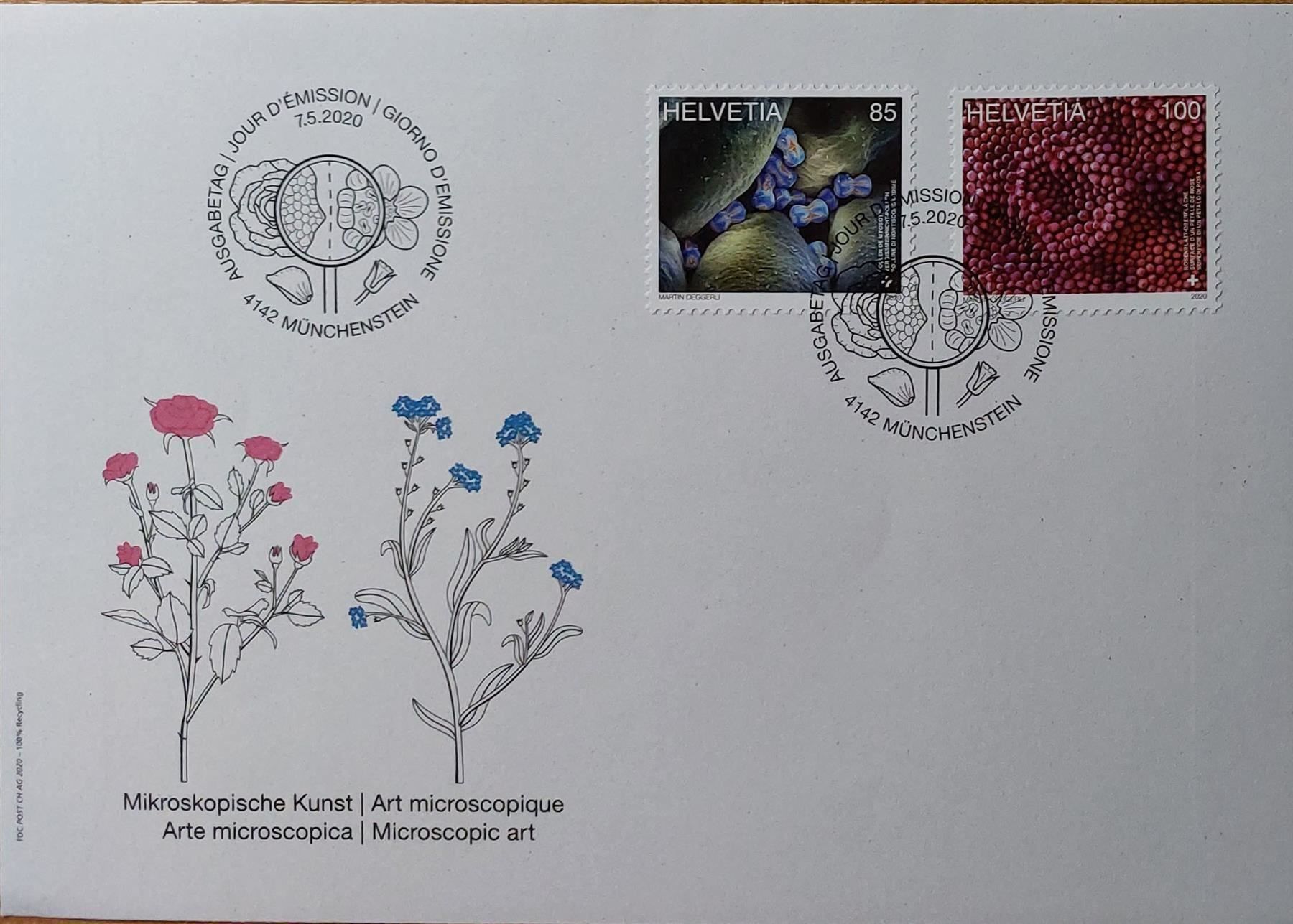 Tutti i francobolli: F1777 - FDC Art microscopique 1er jour – Usato da Trélex venduto da Phil_Albert