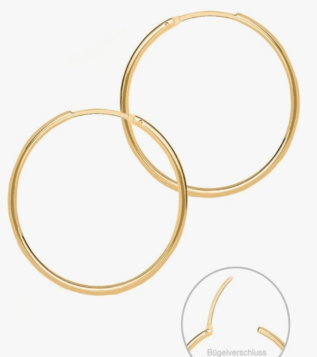 Orecchini pendenti & Orecchini a lobo: Creole Ohrringe Echtgold – Nuovo e nell'imballaggio originale da Hemmental venduto da Schmuckwelt2 1