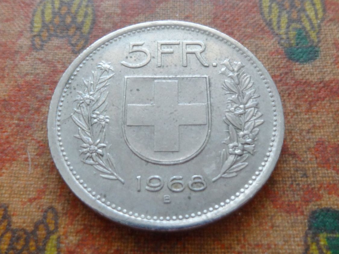 Toutes les monnaies: 5 Fr. 1968 – D'occasion à Romanel-sur-Lausanne par Swift13