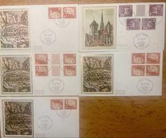 5 FDC Schweiz Kehrdrucke K50L K52 S68 S70 1973–76