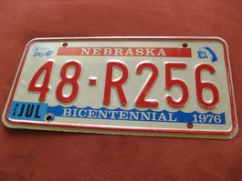 Nummernschild Nebraska