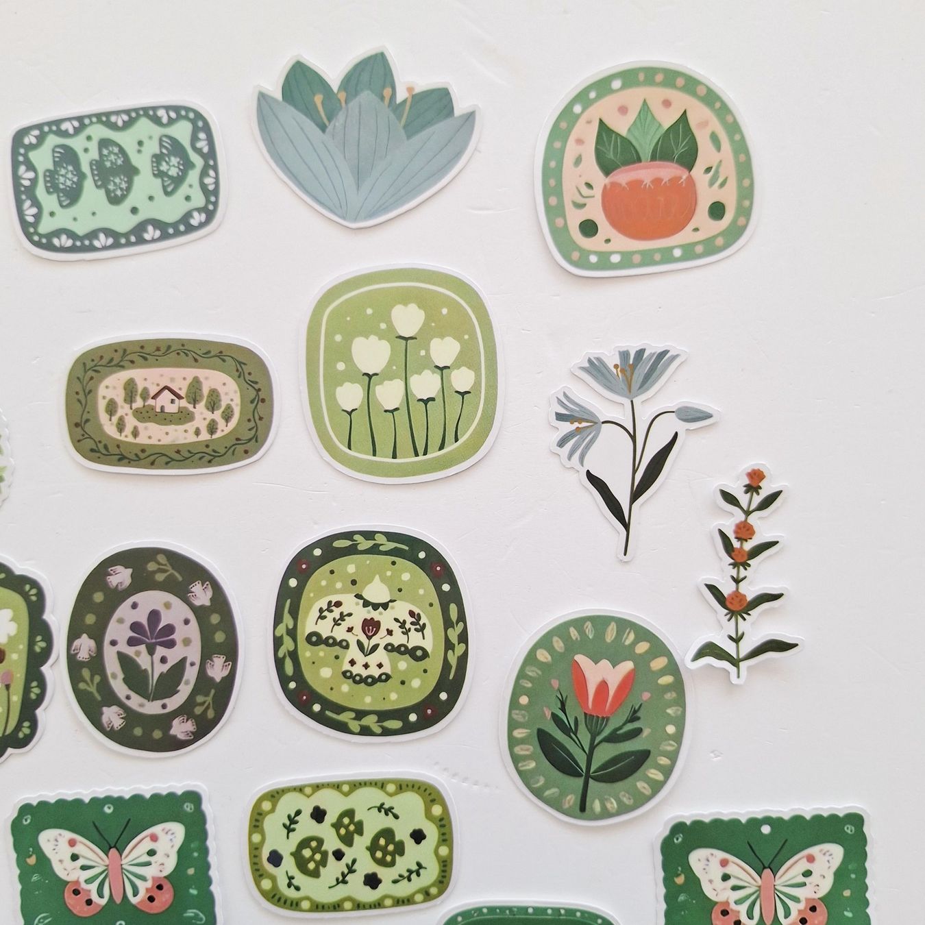 Sticker: 30 Aufkleber Sticker - Botanik Blumen – Nuovo e nell'imballaggio originale da Basel venduto da Kunterbunt12 2