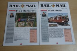 2 Rail Mail 2004, (Ausg10) & 2005 (Ausg11) HAG Kundenzeitung