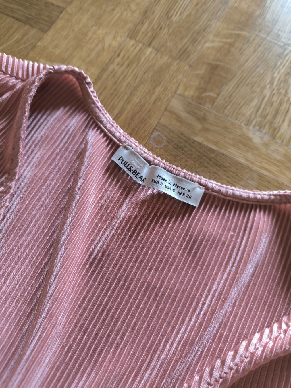 Pull&Bear Camicette: Damen Bluse Rosa Grösse S kurze Aermel gebraucht – Usato da Forst venduto da reniii17 1
