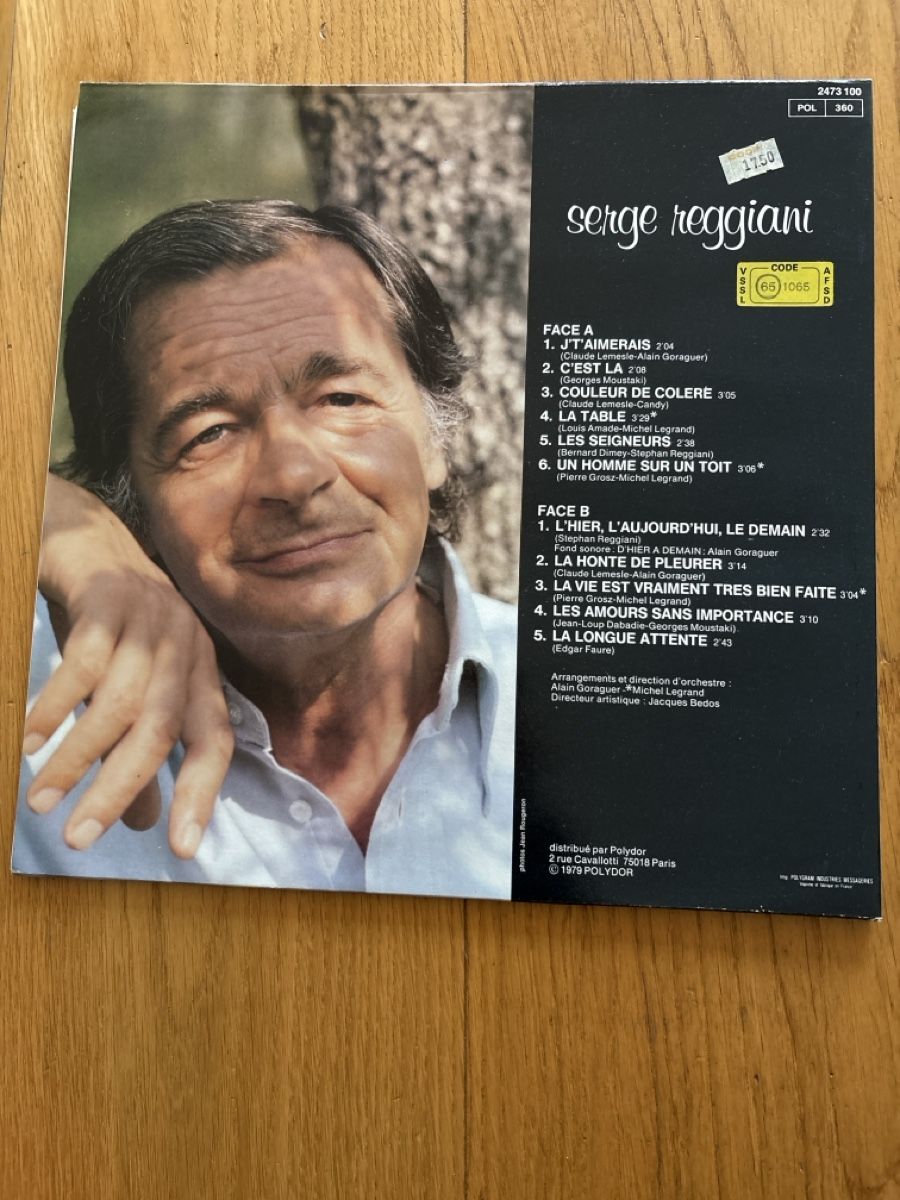 Dischi in vinile: Vinyle Serge Reggiani, Polydor – Usato da Corminboeuf venduto da Cmabillard 1