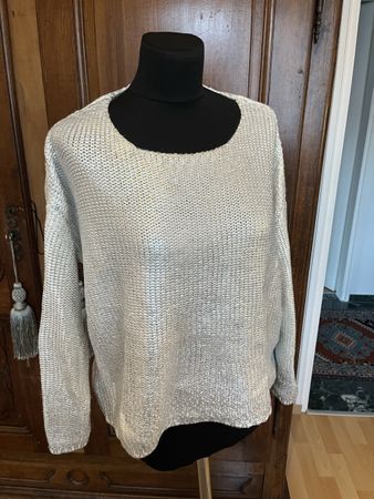 Pullover argento Mango