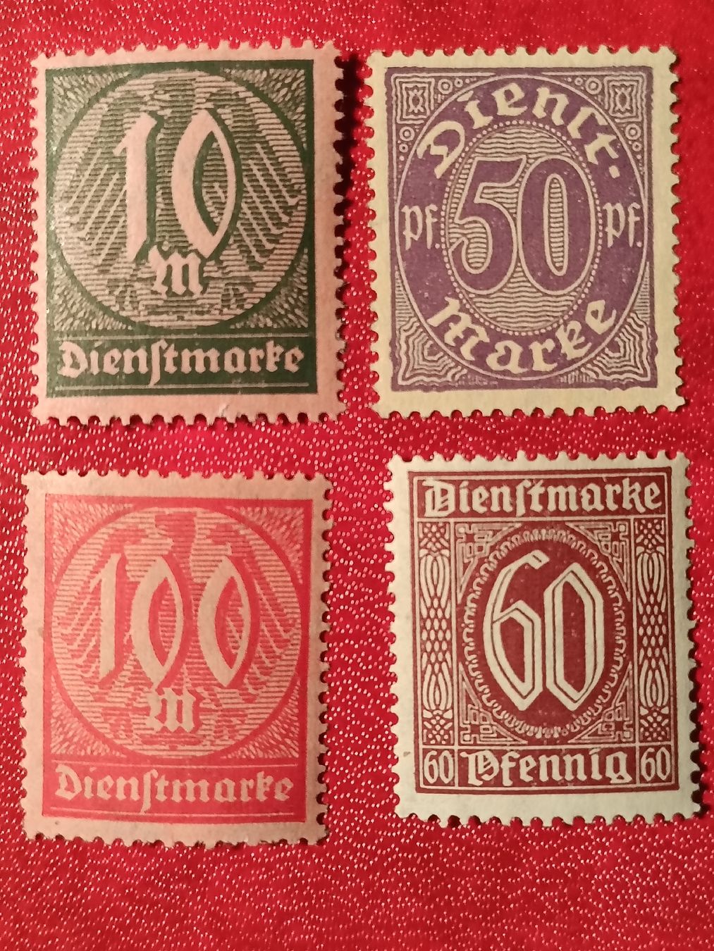 Tutti i francobolli: Alte Deutsche Dienstmarken ungestempelt – Usato da Sargans venduto da Polifemo58