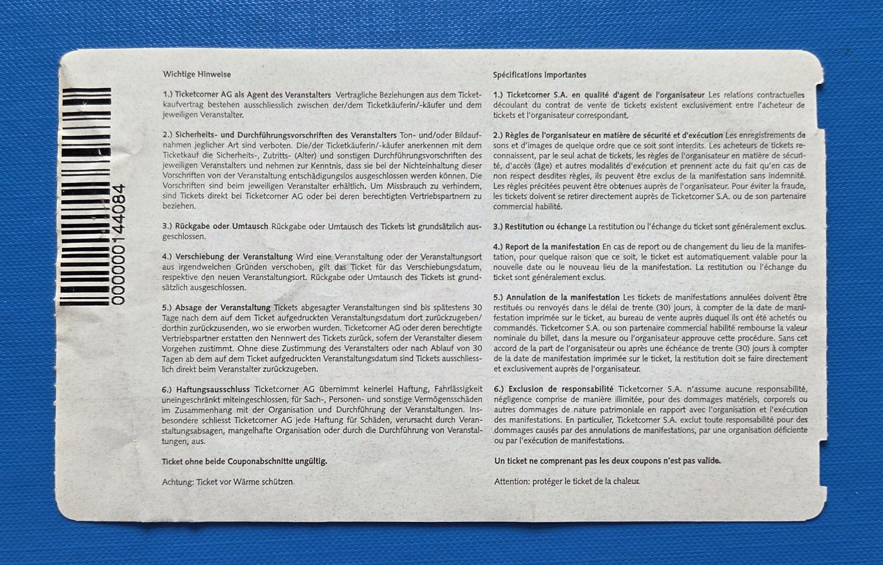 Tickets: Ticket Cupfinal 2003, FC Basel - Neuchâtel Xamax – Gebraucht aus Basel von Falconis 1