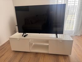 TV Tisch weiss 2 Türen 2 Fächer guter Zustand