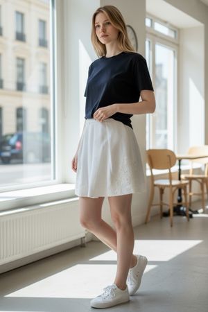 Jupe Claudie Pierlot Blanche Dentelle Taille 40