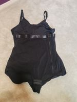 Shapewear Body/ mider schwarz mit Reissverschluss Grösse L n