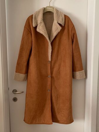 SHEIN Shearling coat oversize