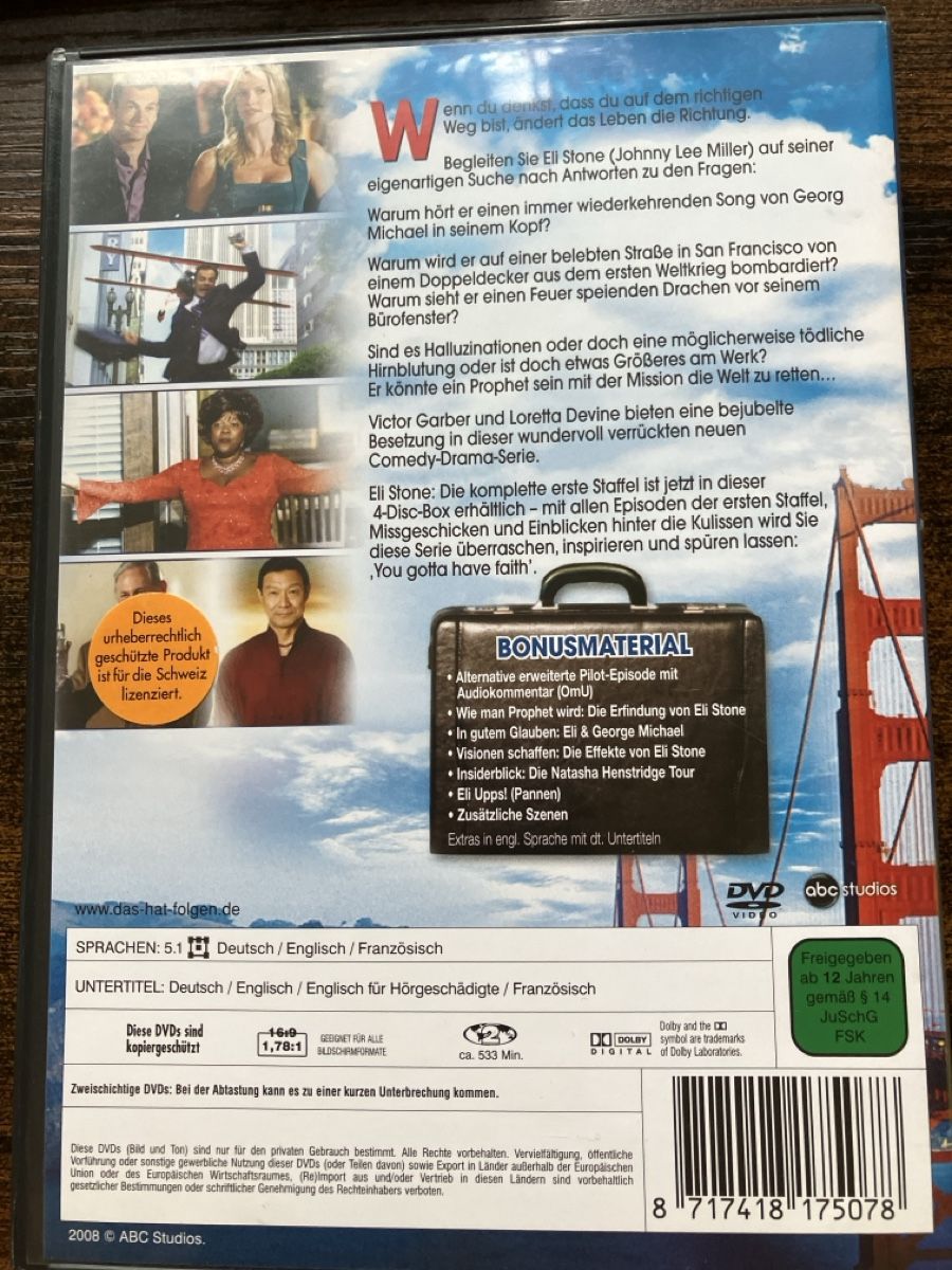 Alle DVDs: Eli Stone DVD – Gebraucht aus Glarus von Jhuber78 1