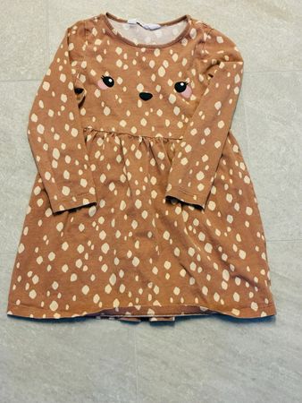 H&M Kleid Reh Gr. 110/116 - Herbstliches Highlight!