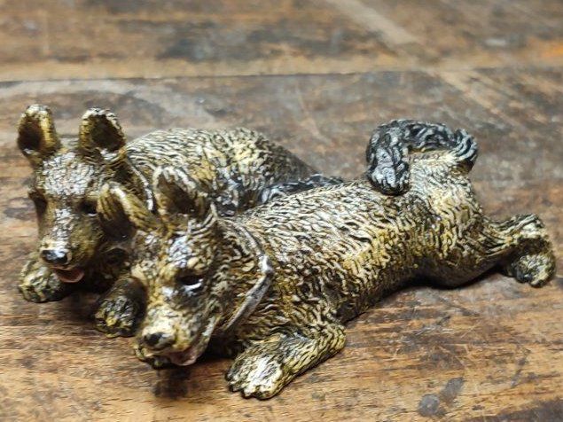 Statuette: Wunderschönes Duo mit zwei Hunden – Usato da Gelterkinden venduto da MYSTOREFORYOU4460 6