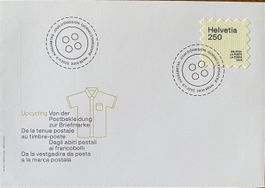 Brief FDC «Upcycling – Von der Postbekleidung zur Briefmarke