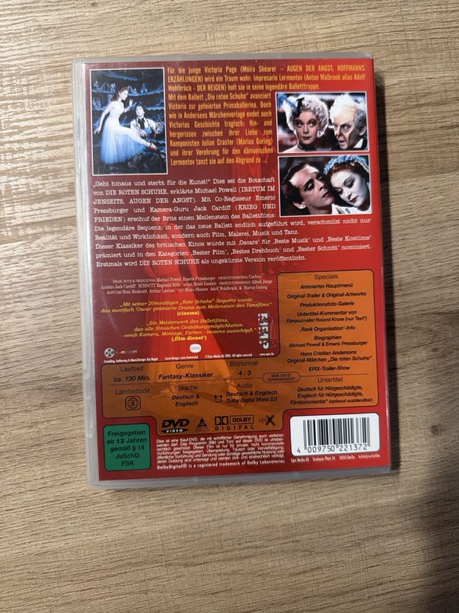 Tutti i DVDs: Die roten Schuhe (1948) DVD – Usato da Hagendorn venduto da masterchieff 1