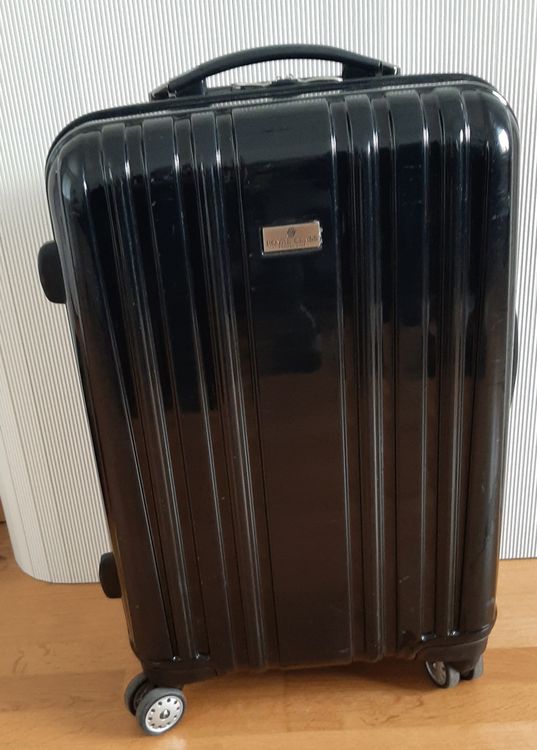 Valise Cabine 40L Trolley Rigide Valises De Voyage 4 Roulettes Doubles Pivotantes Et Serrure Tsa
