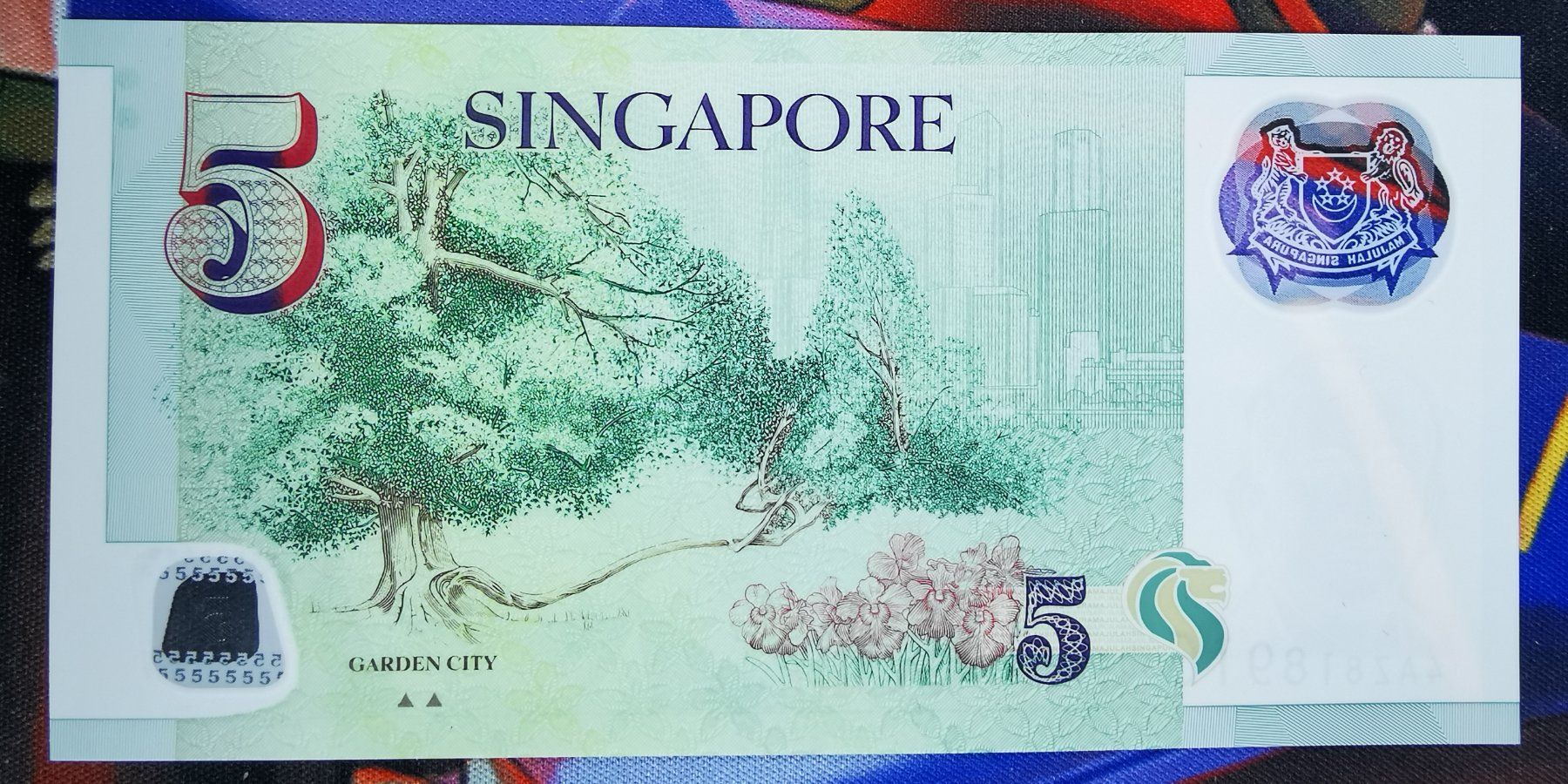 Banconote: Singapore 5 Dollar Polymer UNC – Nuovo (secondo la descrizione) da Cousset venduto da Patricio77 1