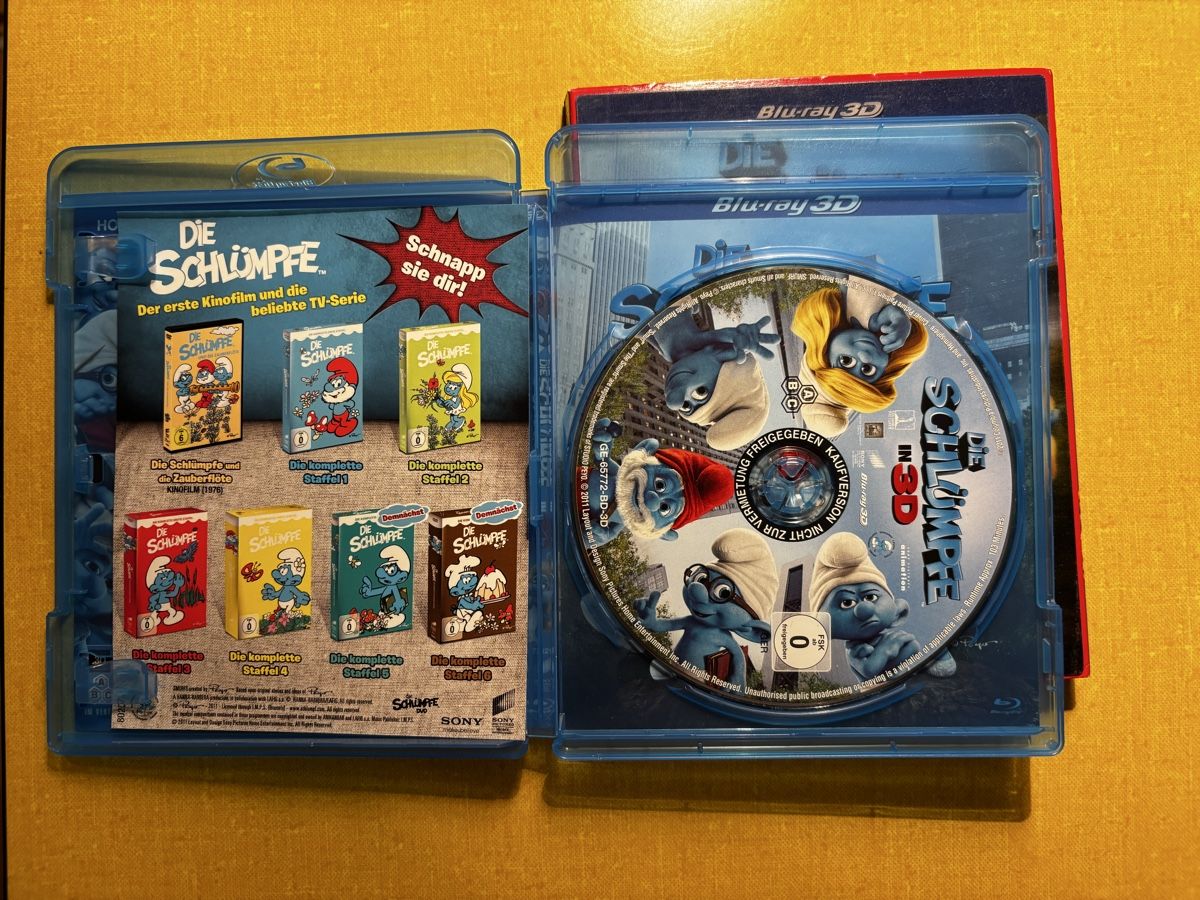 Tutti i DVDs: Die Schlümpfe in 3D - Blu-ray – Usato da Brugg AG venduto da corkycanada 3