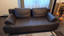 Schlafsofa aus Kunstleder