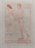 Exlibris Bruno Heroux - Original Radierung