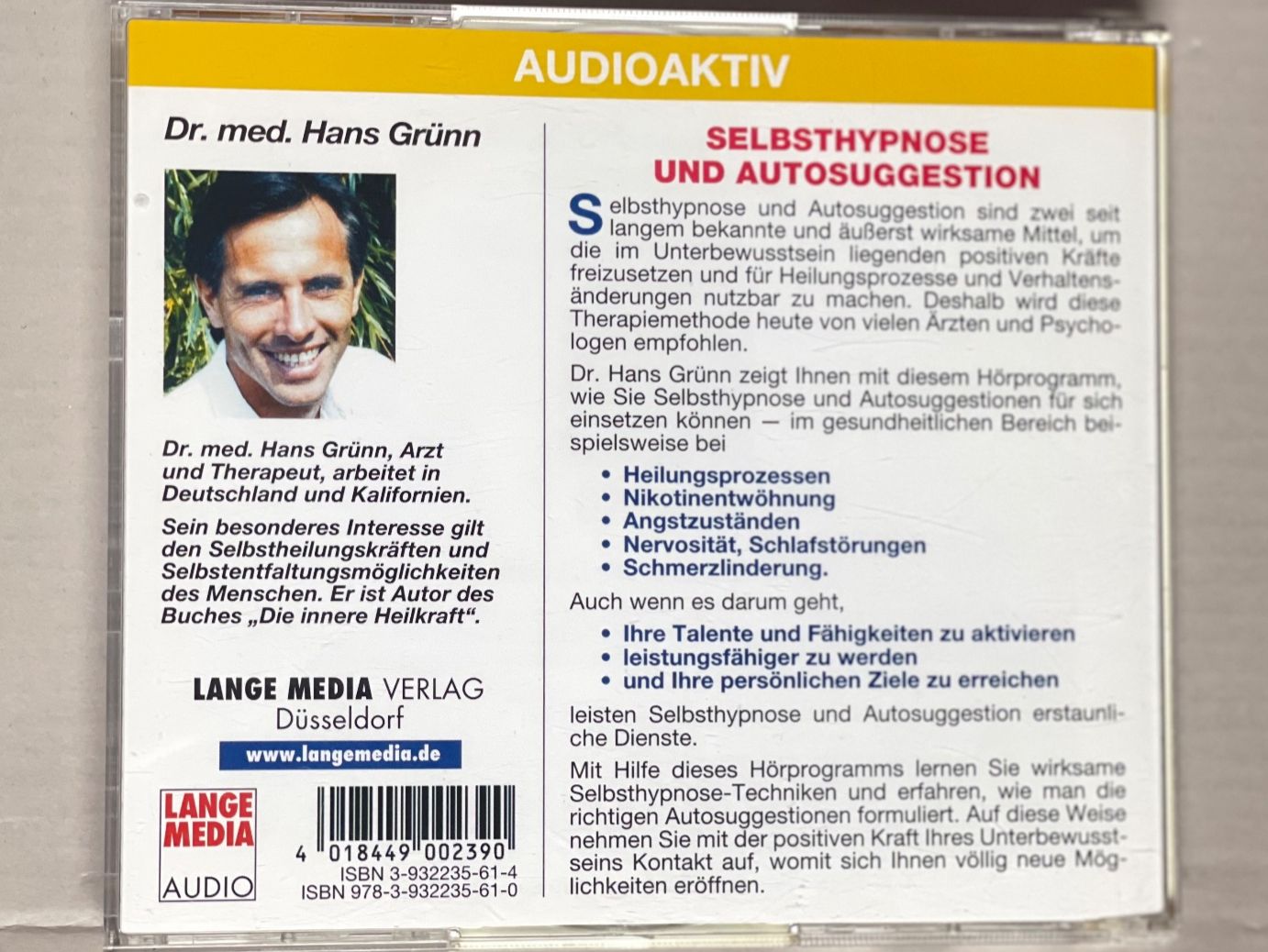 Hörbücher: Dr. Hans Grünn – Gebraucht aus Muri b. Bern von AdidasCollector 1