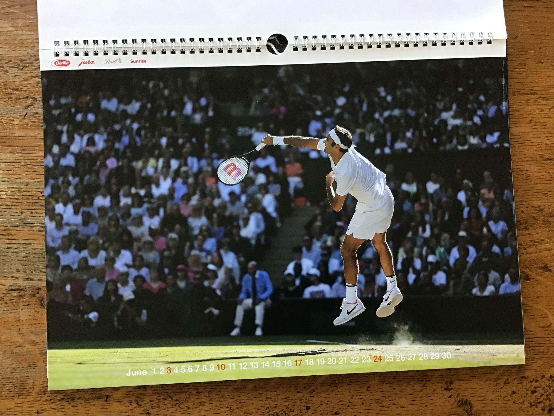 Calendari: Calendrier officiel Roger Federer 2018 – Usato da Fully venduto da Ruby97 3