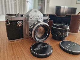 Rare Asahi Pentax K + Rare 55mm f1.8 "Zebra" + 35mm f3.5