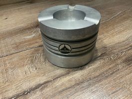 Aschenbecher Aluminium Saurer Kolben retro gebrauchter Zu...