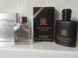 Lot 2 miniature homme Trussardi et Dupont