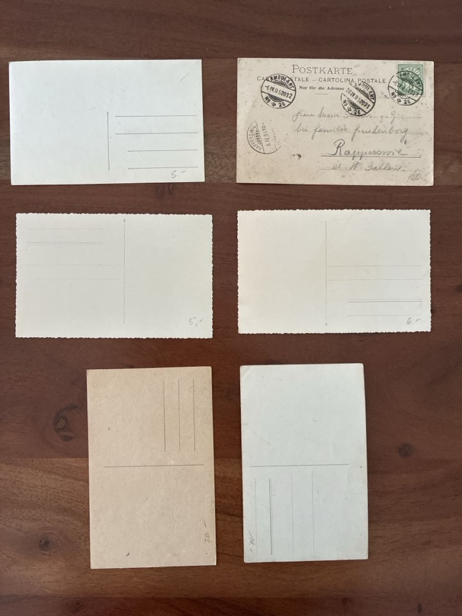 Cartoline postali: 6 Ansichtskarten Schweiz vom Baden - Bademode – Usato da Oftringen venduto da Cla.vD.74 1