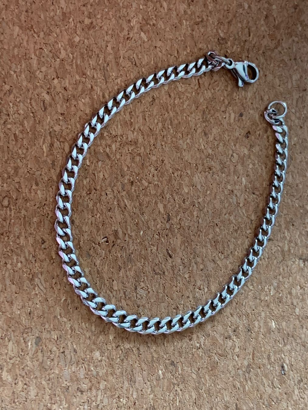 Bracciali & Braccialetti: Armband  Panzerkette silbern (18 cm) – Usato da Laufen venduto da Bellavitaboom 6
