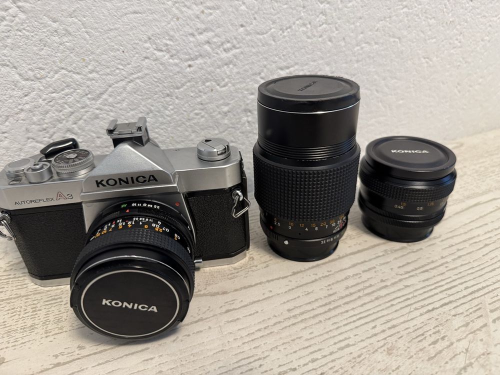 Konica Appareil photo: Konica autoreflex a3 Fotoapparat – D'occasion à Zunzgen par milesdavis76 7