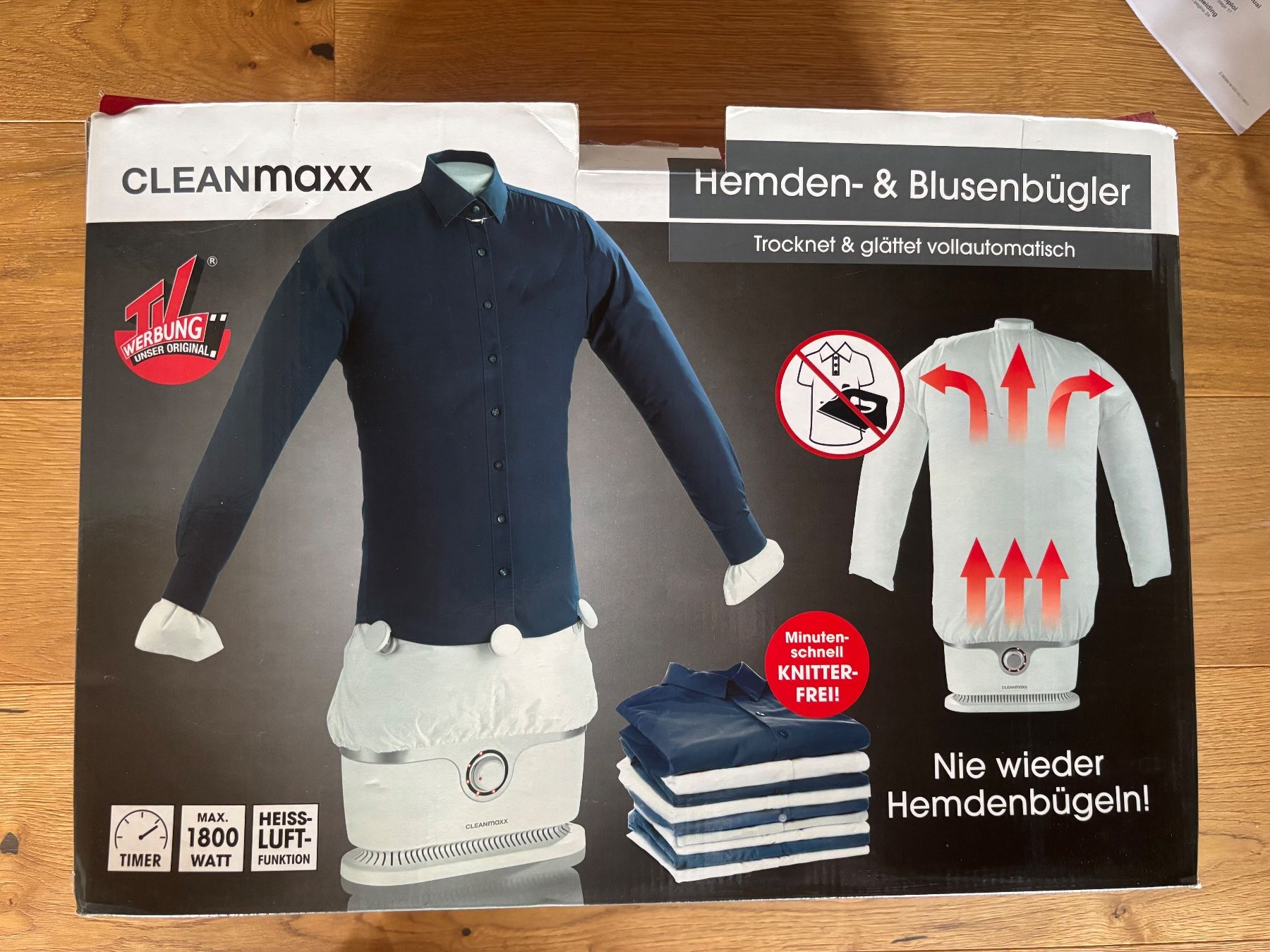 Cleanmaxx Bügeleisen: CleanMaxx Hemden- und Blusenbügler – Gebraucht aus Aesch (Neftenbach) von mel_7h6s