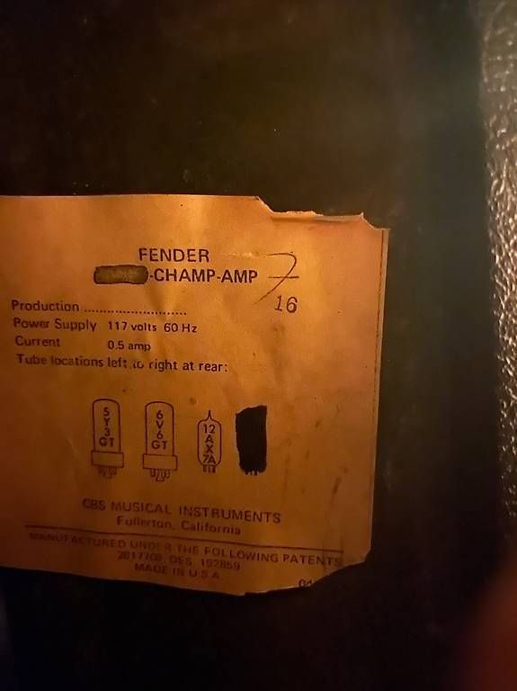 Amplificatori: Fender Champ E-Gitarrenverstärker von 1971 – Usato da Bern venduto da Simon21 3