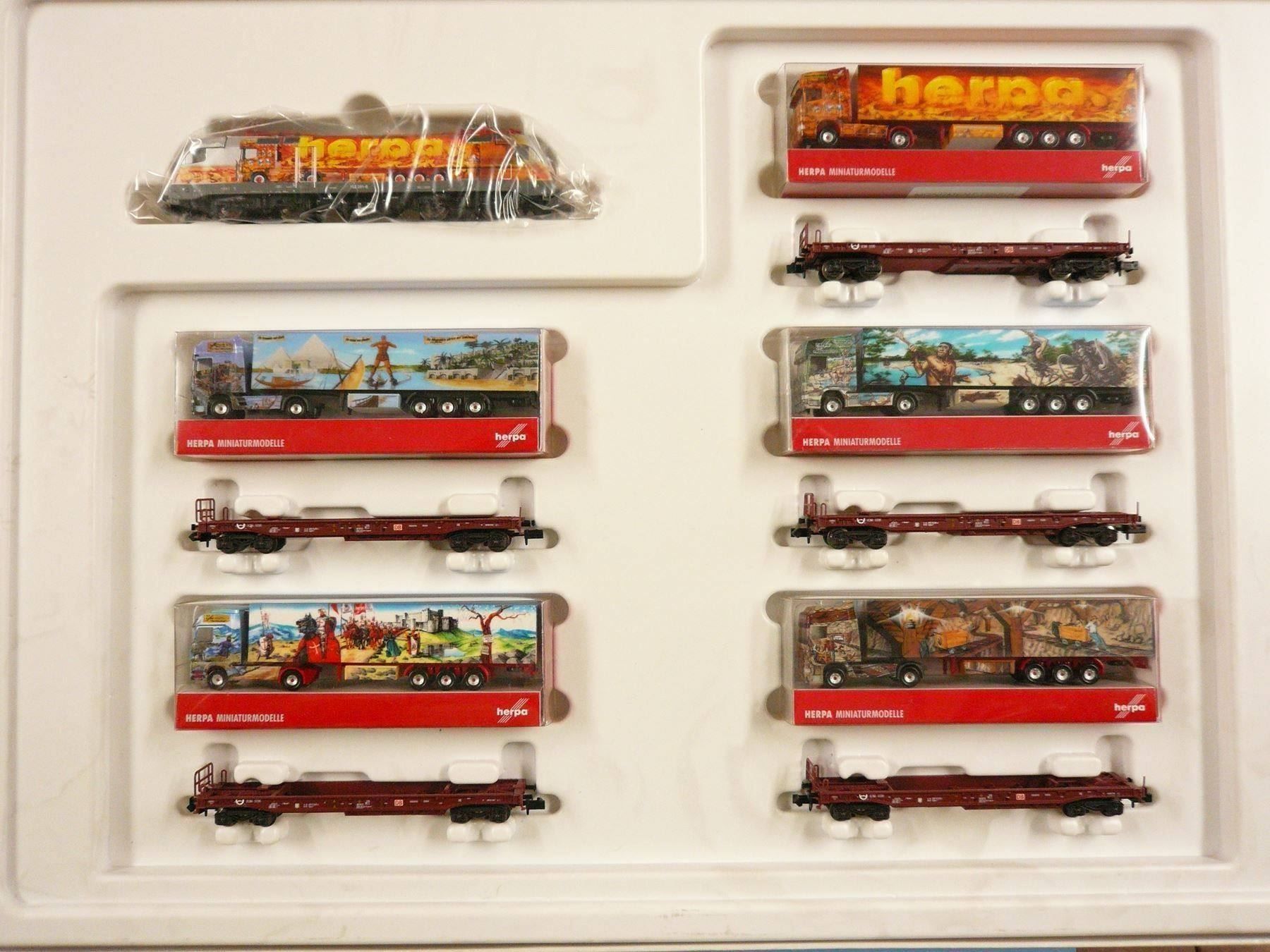 Trix Modelleisenbahnen: MINITRIX SET Monument Train MIT LKW,S HERPA WELTGESCCHICHTE – Neu und originalverpackt aus Pfaffnau von nolff