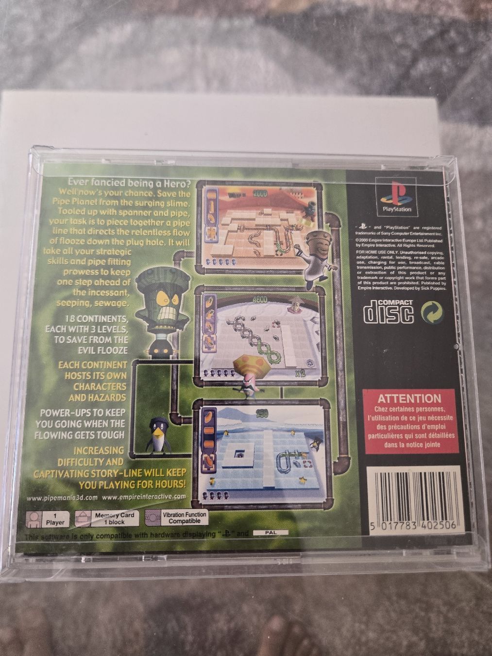 Spiele: Pipe Mania 3D PS1 – Gebraucht aus Bussigny von Kfdlt 1