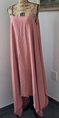 Sommerliches, lachsfarbenes Kleid aus Polyester, L 🌸☀️