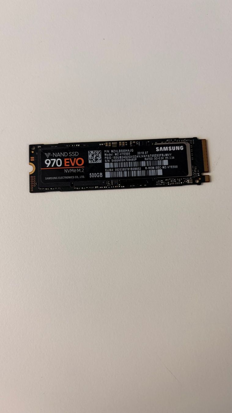 Samsung Dischi rigidi: SAMSUNG 970 EVO M.2 500GB – Usato da St. Margrethen SG venduto da Grenzgarage1