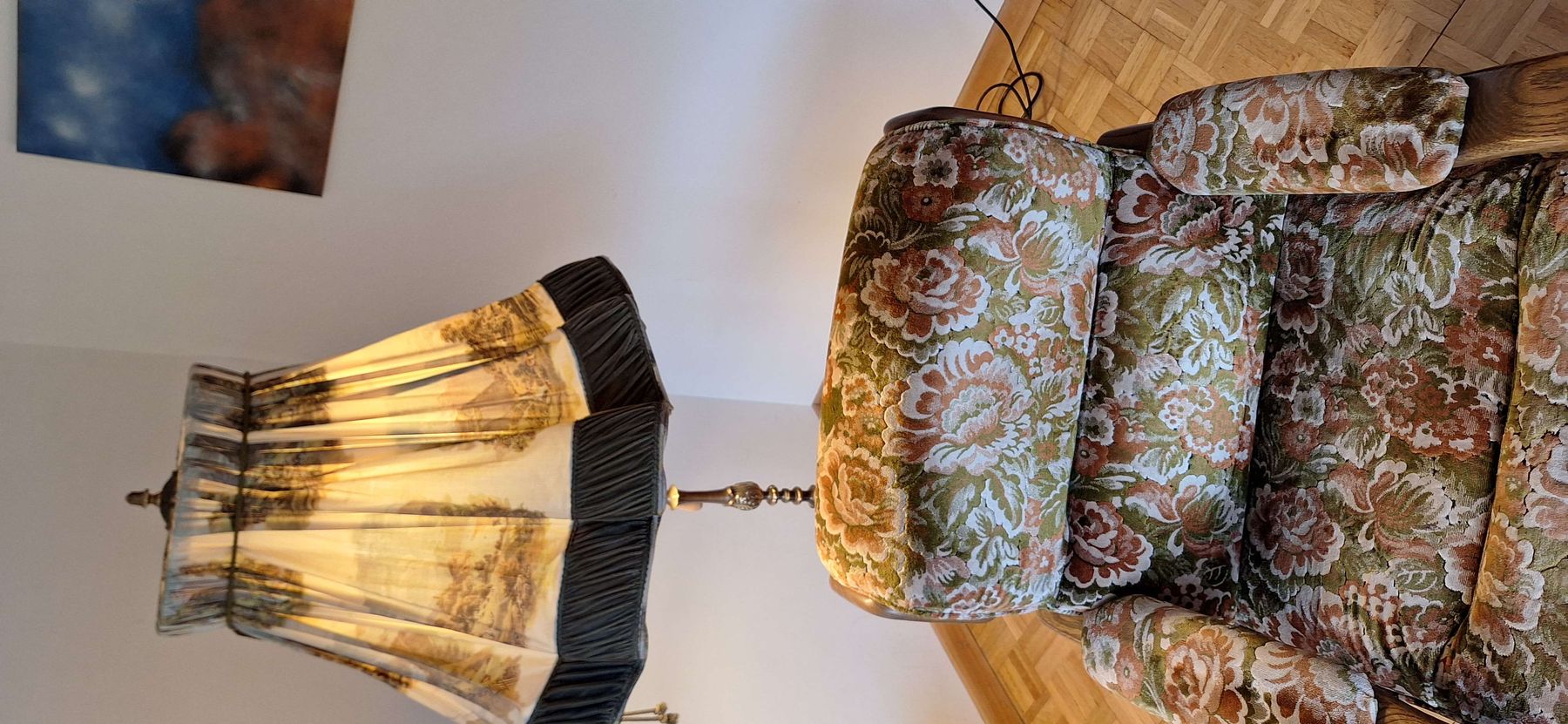 Ikea Lampade: Stehlampe mit Stoffschirm CH Landschaft gebraucht – Usato da Eglisau venduto da t.alder
