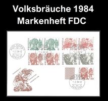 Markenheft Volksbräuche 1984, FDC