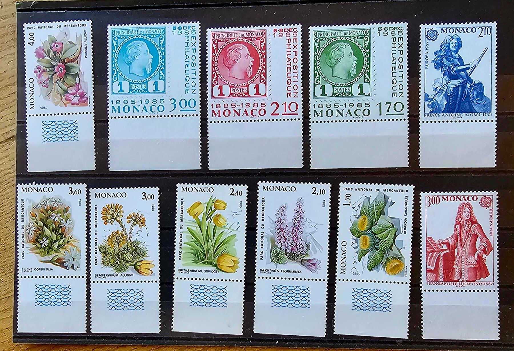Tutti i francobolli: MONACO timbres neufs ** ~1985 – Nuovo (secondo la descrizione) da Les Valettes venduto da Nuba1