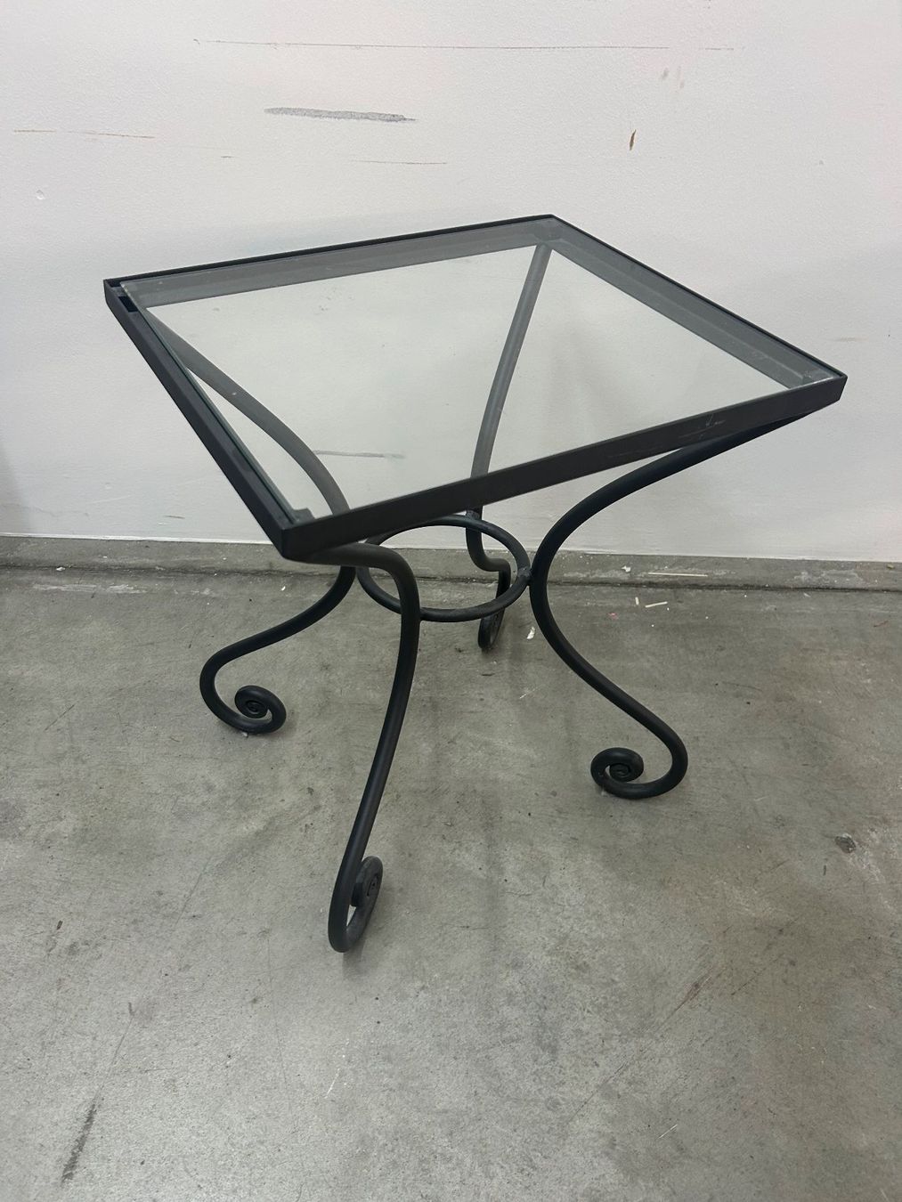 Tavoli: Garten Salontisch aus Metall mit Glasplatte – Usato da Zürich venduto da Levelart 3