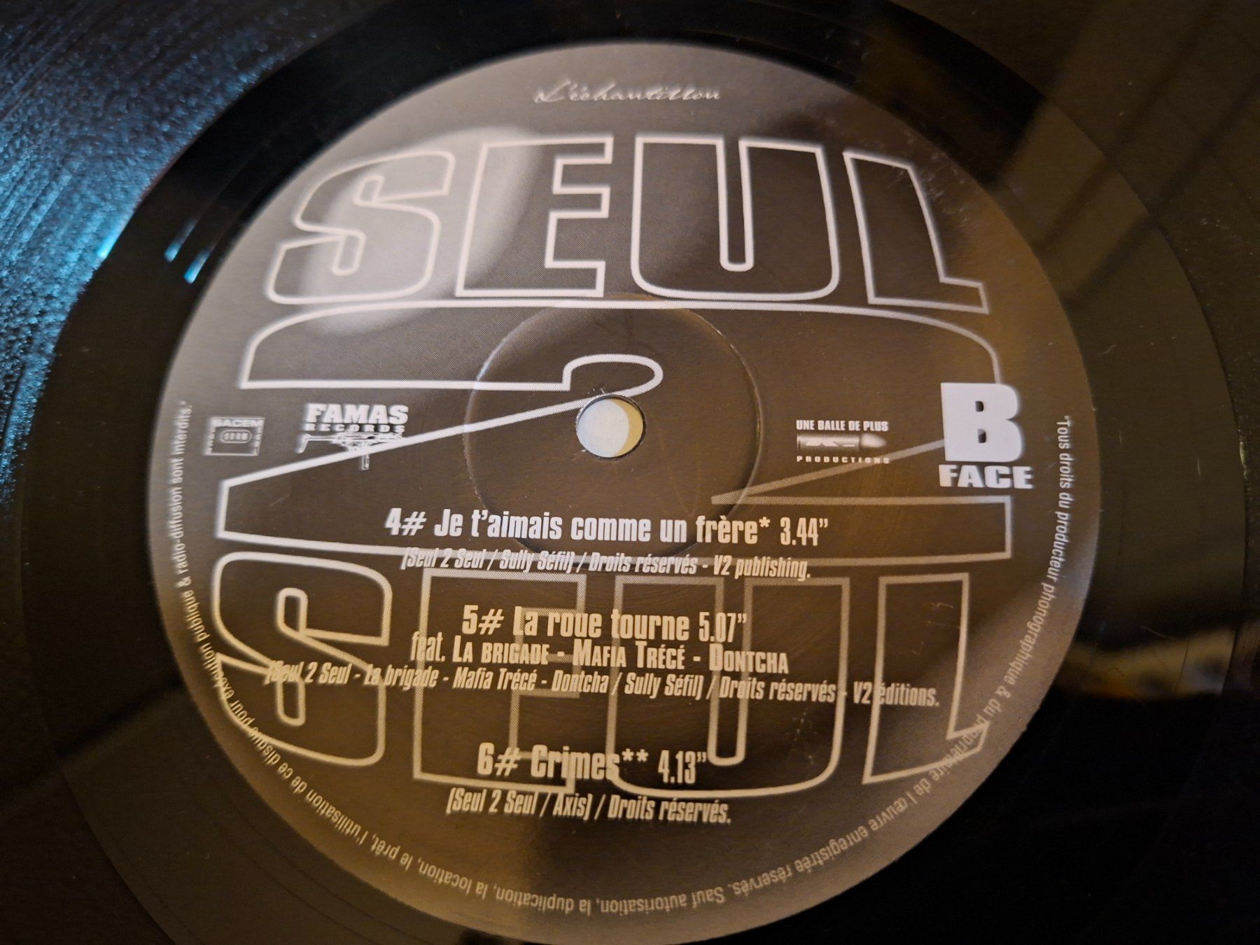 Dischi in vinile: Rap FR Maxi 12" - Seul 2 Seul - L'échantillon - 1999 – Usato da Bernex venduto da Wannabehasbeen01 3