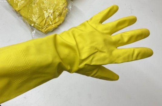 Handschuhe & Handstulpen: 144 Paar Gummi-Haushaltshandschuhe – Neu und originalverpackt aus Rüthi (Rheintal) von Balty 1