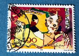Nr. 1052 Clown mit Requisiten GESTEMPELT 2002   